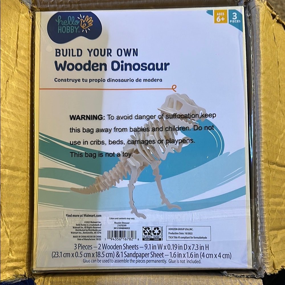 Wooden Dinosaur Kit - 4 sets